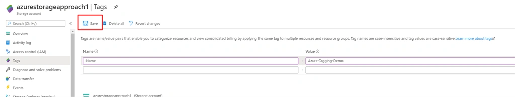 Tagging in Azure Resource Groups