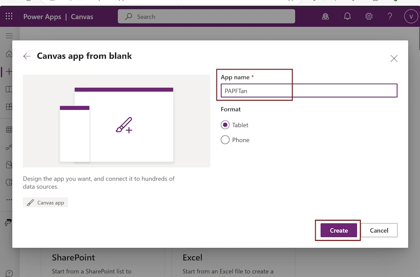 Blank Canvas app