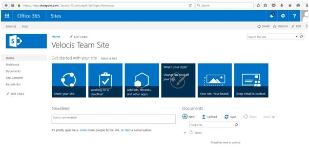 home page