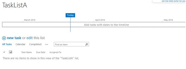 Task list