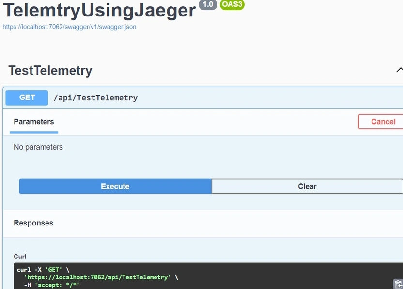 Telemtry using jaeger-