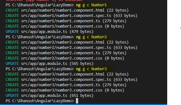 create components