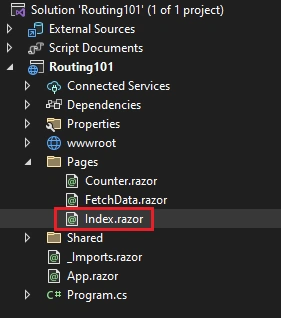 Routing 101 in Blazor