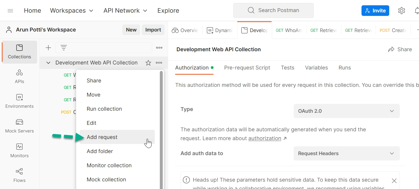 Update The Table Row Values In A Dataverse Environment From Postman