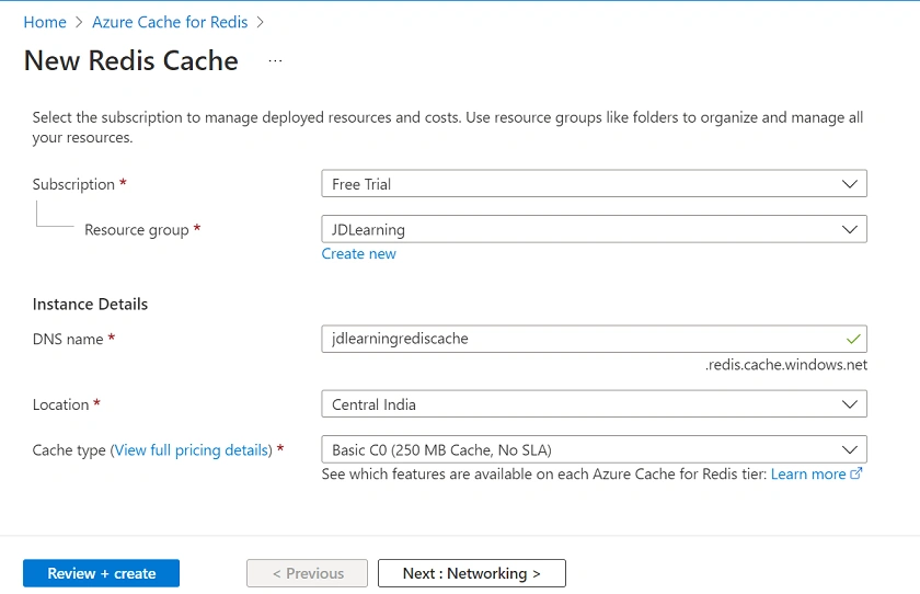 Azure Redis Cache Introduction and Implementation using .NET Core 6 Web API