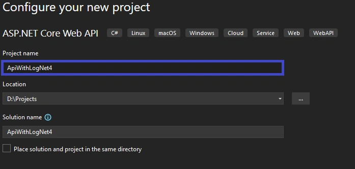 Configure Log4net In .NET 7 API