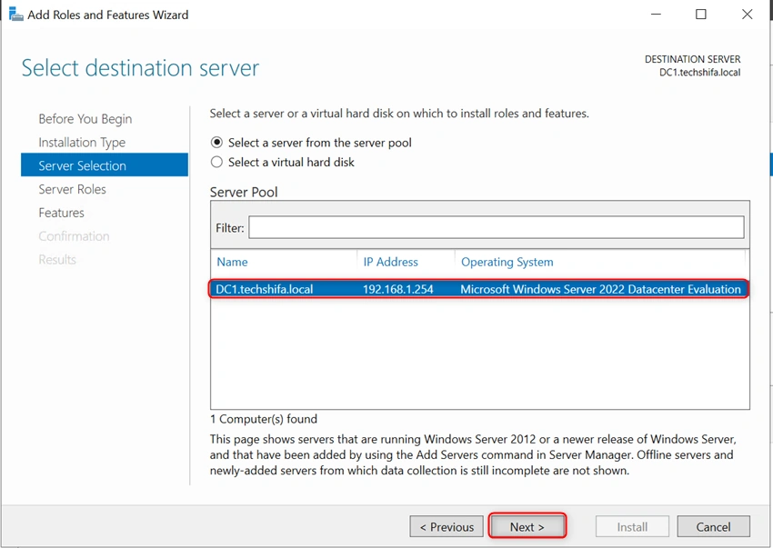 Install And Configure Two Node Failover Cluster