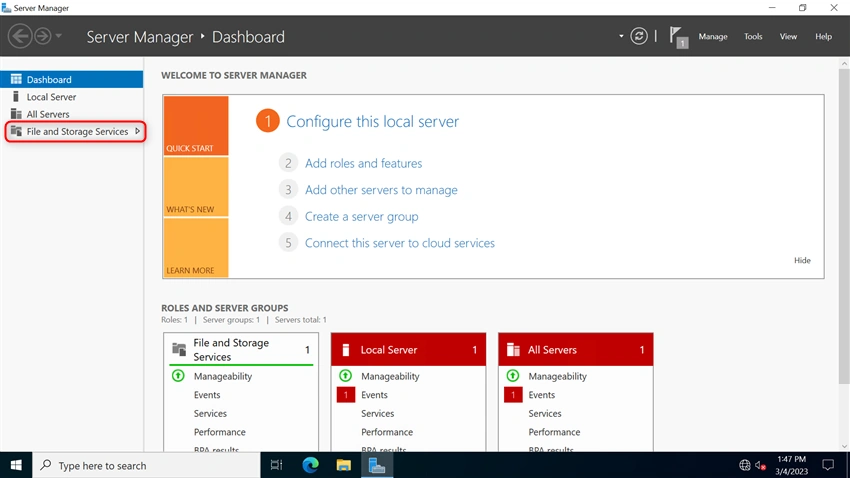 Install And Configure Two Node Failover Cluster