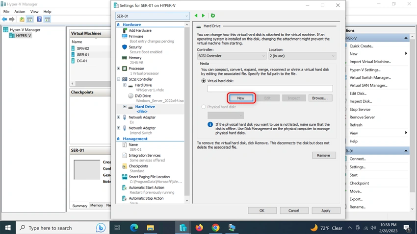 Install And Configure Two Node Failover Cluster