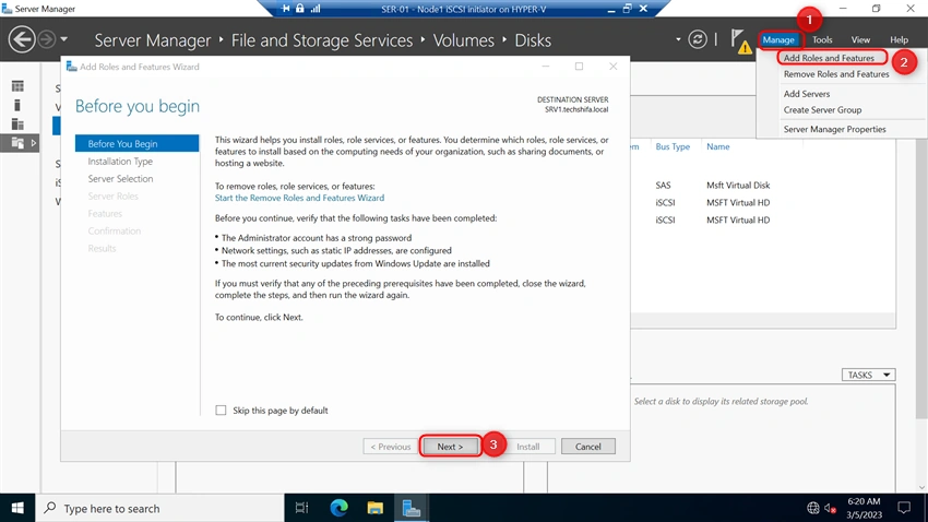 Install And Configure Two Node Failover Cluster