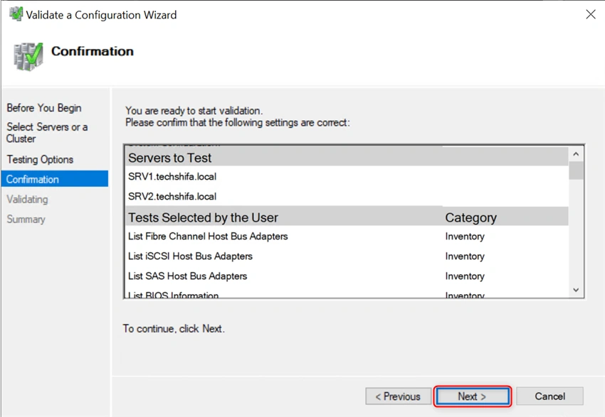 Install And Configure Two Node Failover Cluster