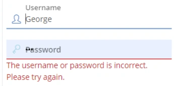 pwd Incorrect