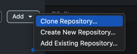 clone repository button