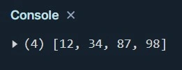 create immutable arrays