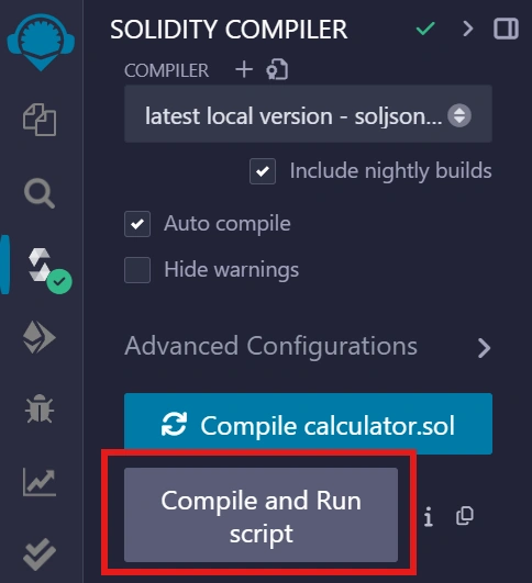  Solidity Compiler