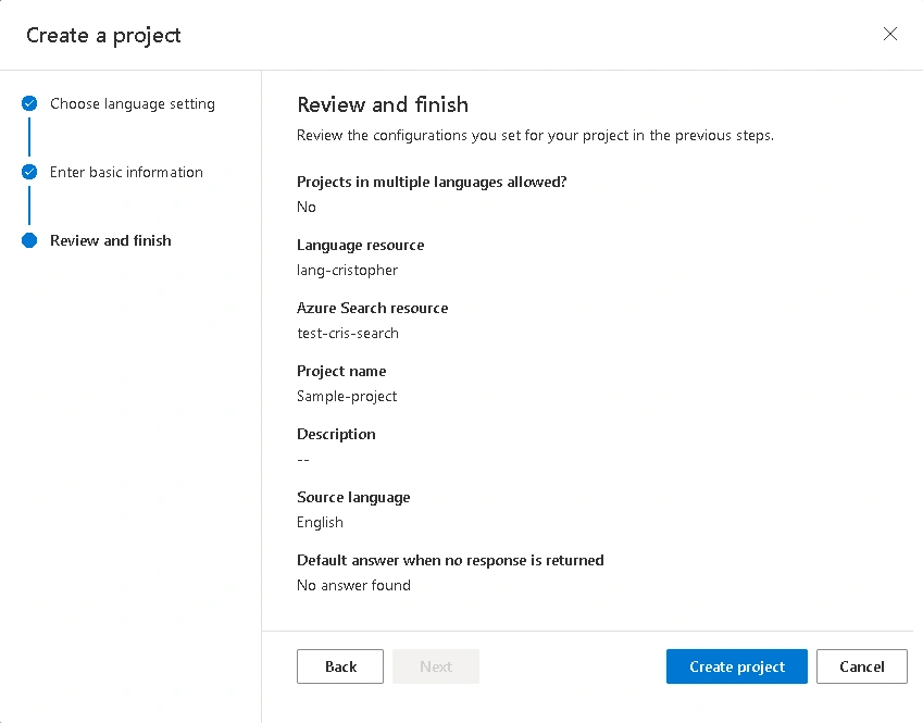 Create Project