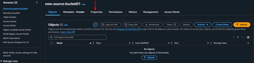 Properties tab