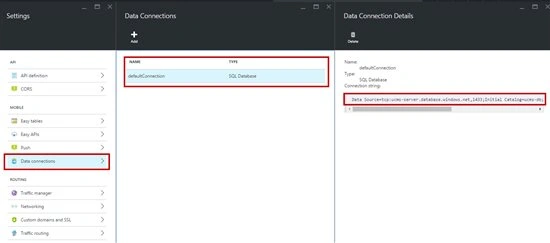 defaultConnection