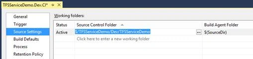 Source Settings section