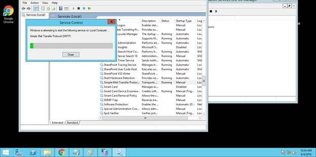Simple mail transfer protocol service