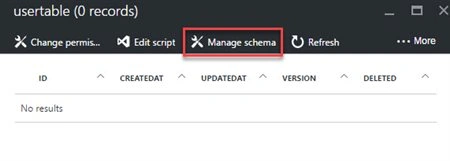 Manage Schema