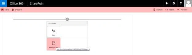 add a web part 