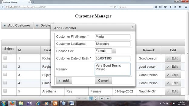 Add New Customer