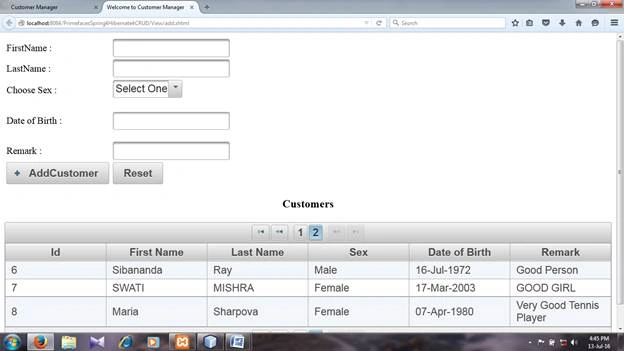 add.xhtml Page