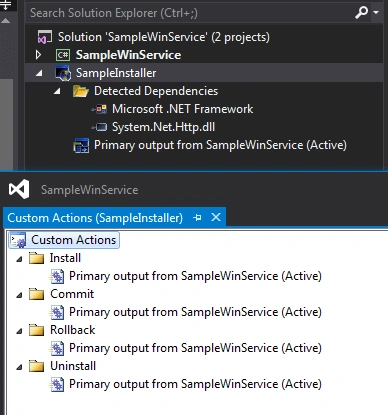 Custom Actions