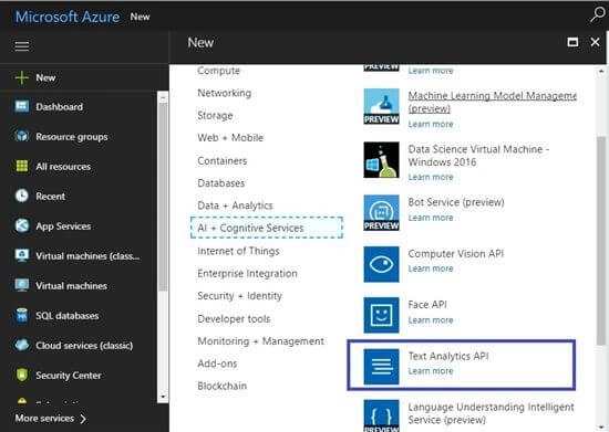 Microsoft Cognitive Services 