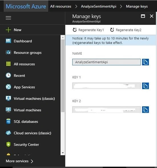 Microsoft Cognitive Services 