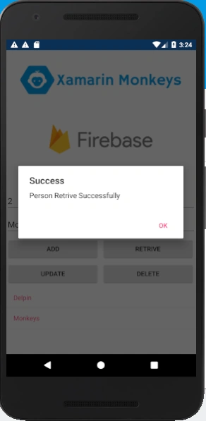 Xamarin.Forms - Working with Firebase Realtime Database CRUD Operations