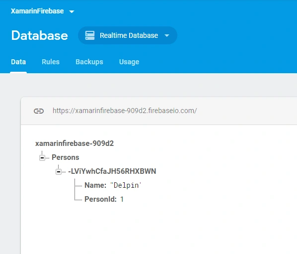Xamarin.Forms - Working with Firebase Realtime Database CRUD Operations