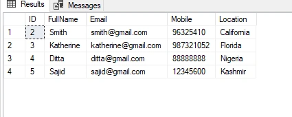 CRUD In Web API Using SQL Server