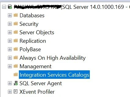 Integration Services Catalogs