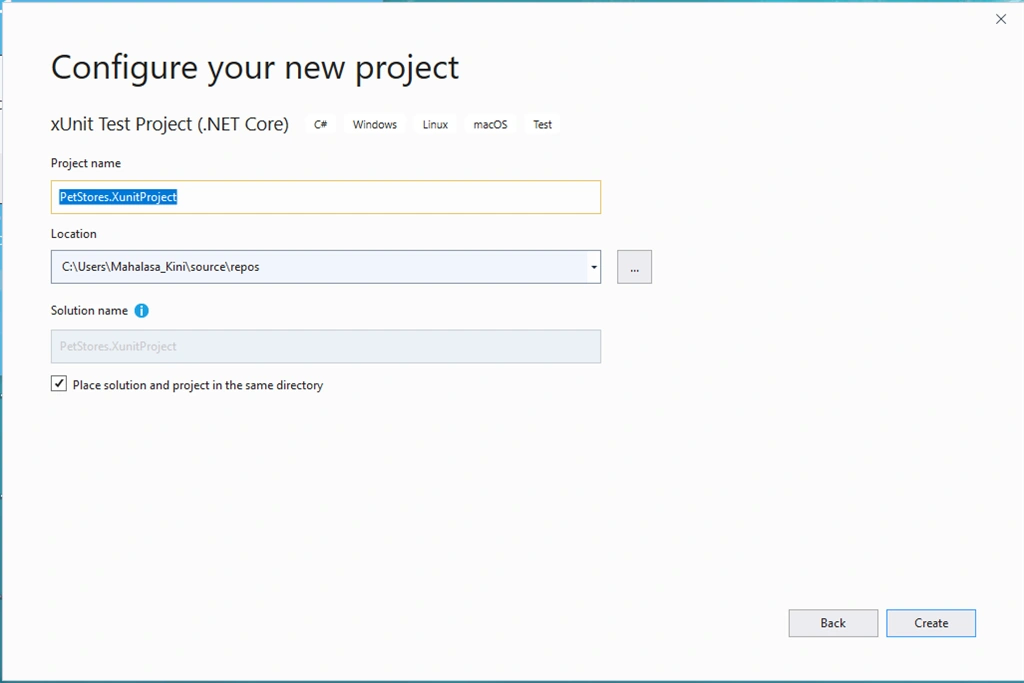 API - Automation Using Xunit