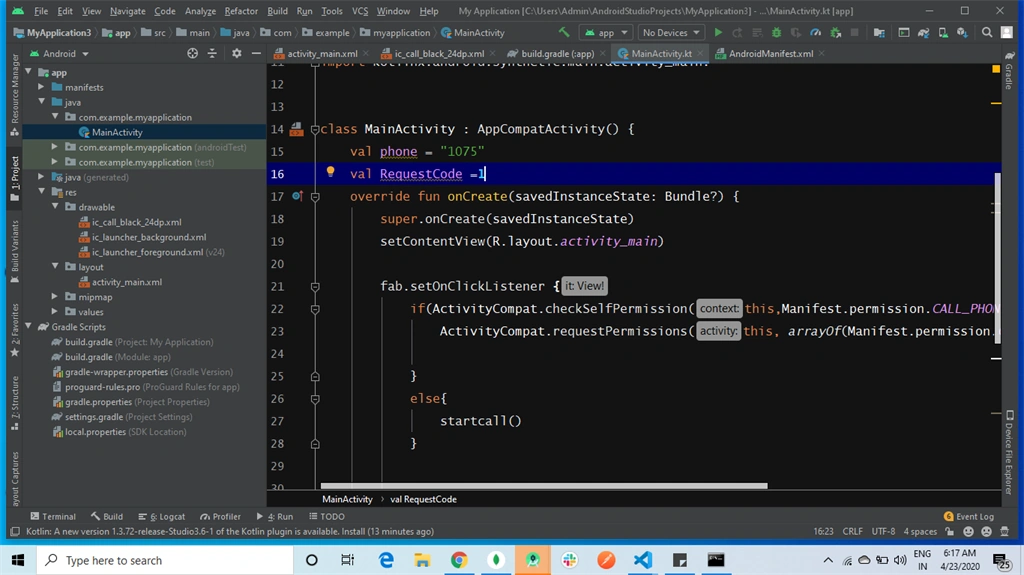 How To Create A Toll Free Calling Application Like Covid-19 Customer Care Using Kotlin