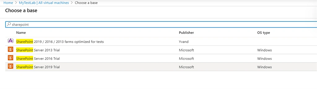 Setup Azure Dev Test Lab For SharePoint 2019