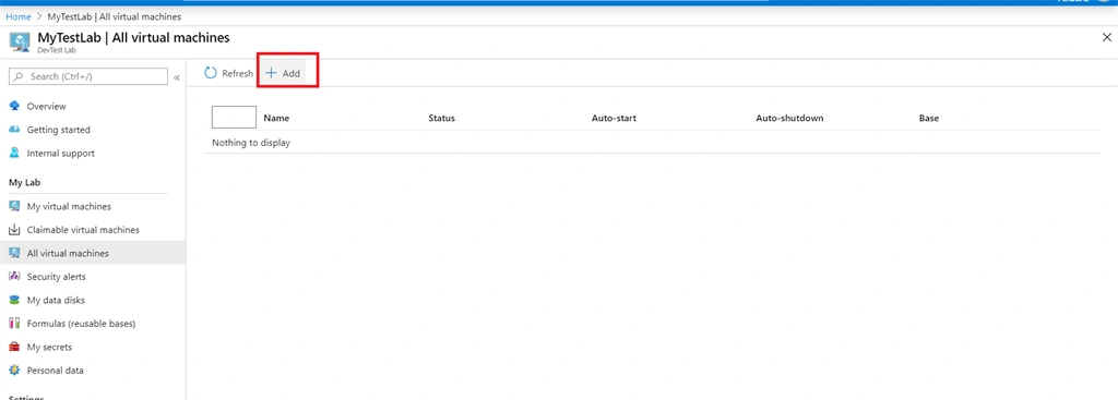 Setup Azure Dev Test Lab For SharePoint 2019