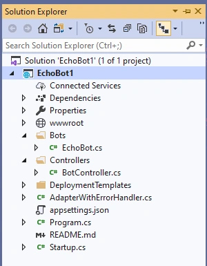 Design And Develop A Greeting Bot using Microsoft Bot Framework On VS2019 Community Version