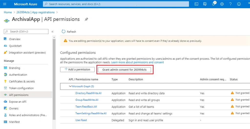 How To Archive MS Teams Using Graph API In Powershell