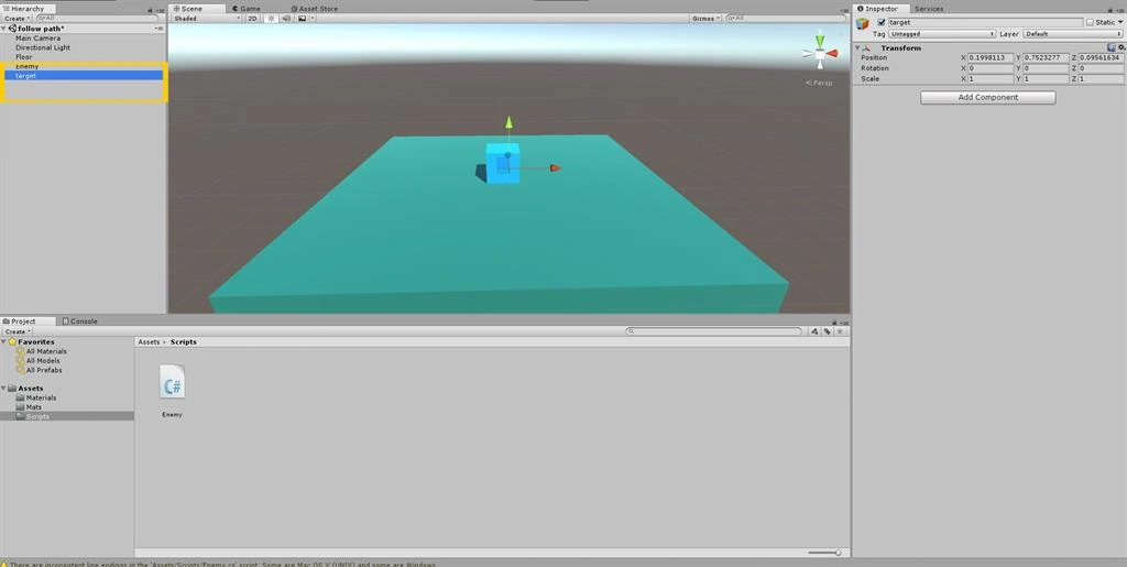 Object Follow A Path Using C# Scripts In Unity