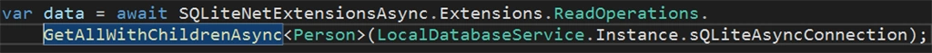 Insert List Of Items Into Single Row In Xamarin Forms SQLite DB