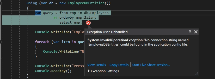 Entity Framework DBFirst Approach Step By Step Guide