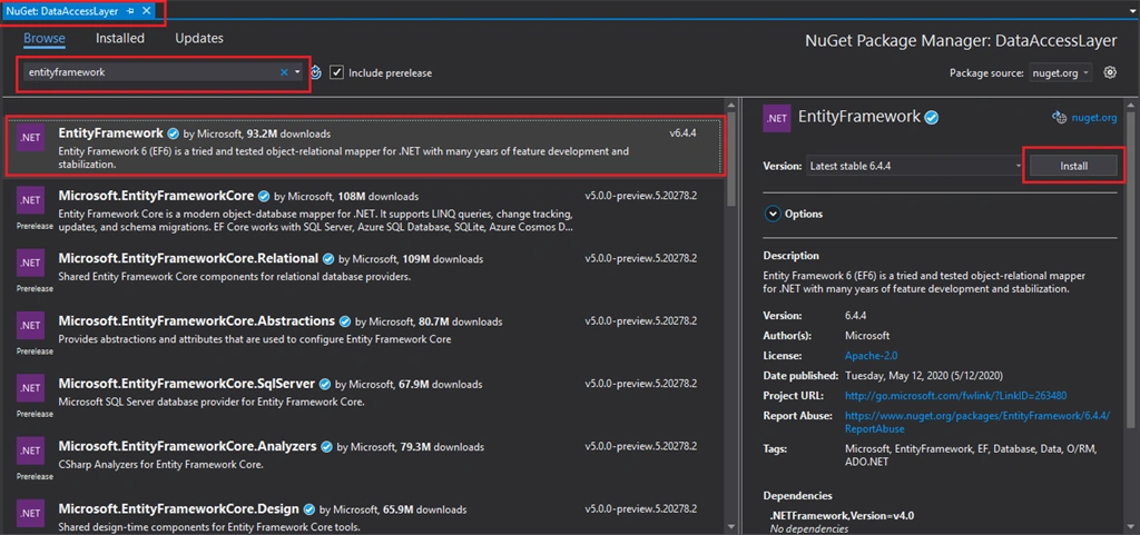 Entity Framework DBFirst Approach Step By Step Guide