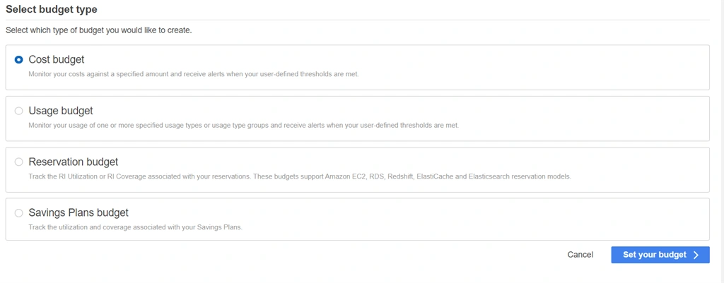Set Up An IAM User And The Alert For Budget In AWS