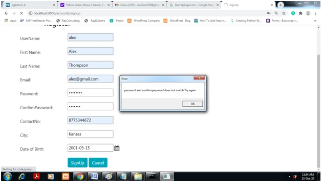 Django CRUD And User Authentication With Django Class Based View And Using PostgreSQL Database Server