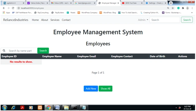 Django CRUD And User Authentication With Django Class Based View And Using PostgreSQL Database Server