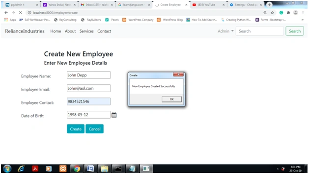 Django CRUD And User Authentication With Django Class Based View And Using PostgreSQL Database Server