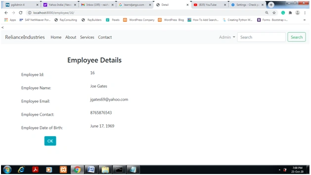 Django CRUD And User Authentication With Django Class Based View And Using PostgreSQL Database Server
